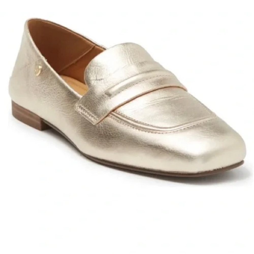 UGG Metallic Gold Women's Leather Loafers